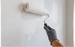 Primer on a repaired interior wall
